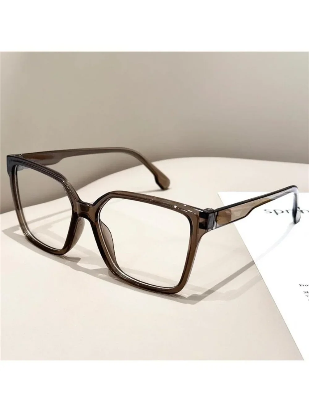 Retro large-frame glasses